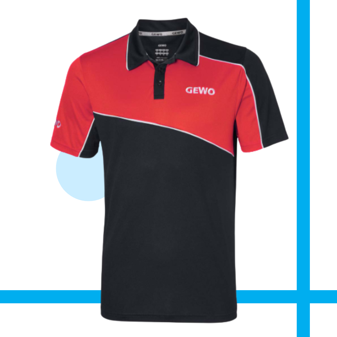 Polera GEWO Pinto rojo/negro